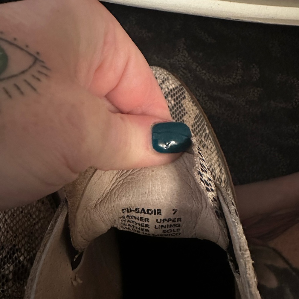 Freebird by Steven Snake-Print Ankle Booties in Gray and Black - Picture 5 of 5